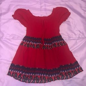 12 months red dress